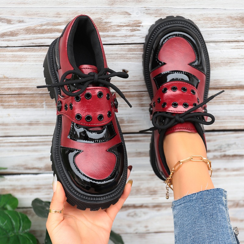 Vintage Fashion Online - İlkbahar ve Sonbahar Renk Bloklu Kadın