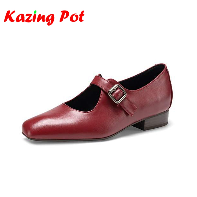 Vintage Fashion Dresses - Krazing Pot Tam Tahıl Deri Yuvarlak