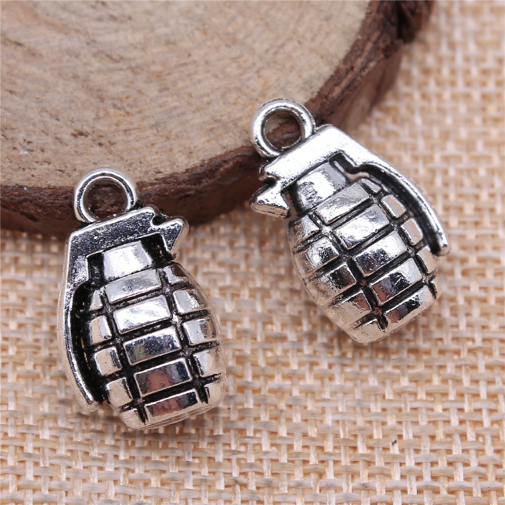Vintage Fashion Stores - 8 adet 22x13mm(0.87x0.51 inç) Antik Gümüş