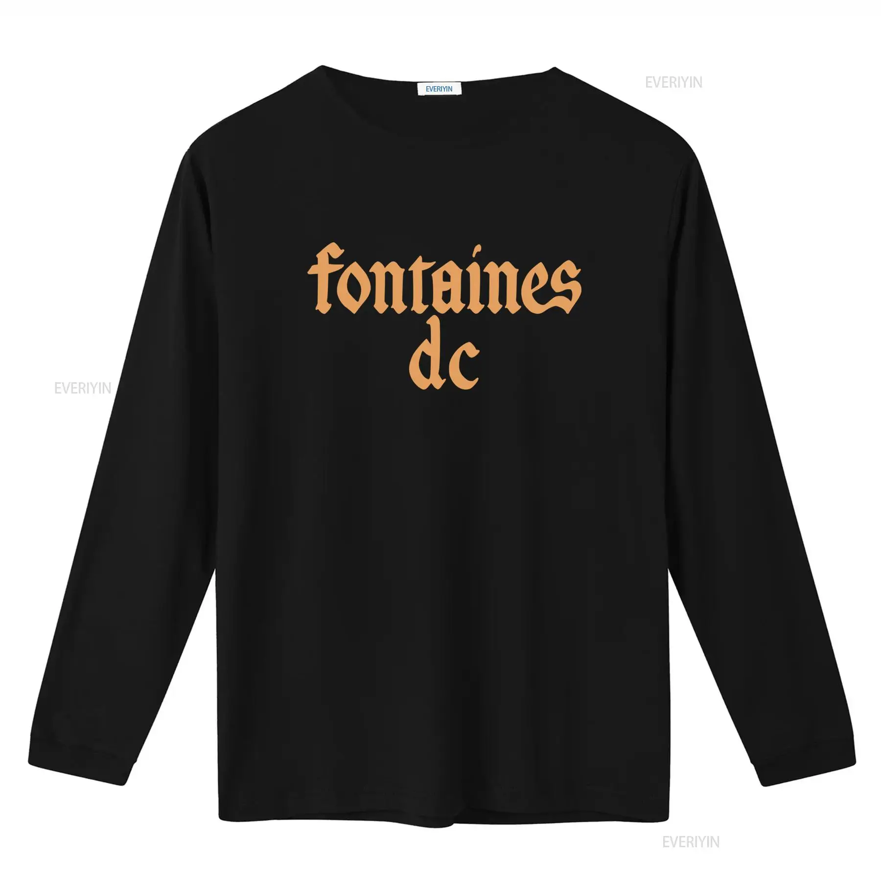 Fontaines D C 'Gotik Logo' Siy - Vintage Fashion Jersey incelemesi ve fiyatı