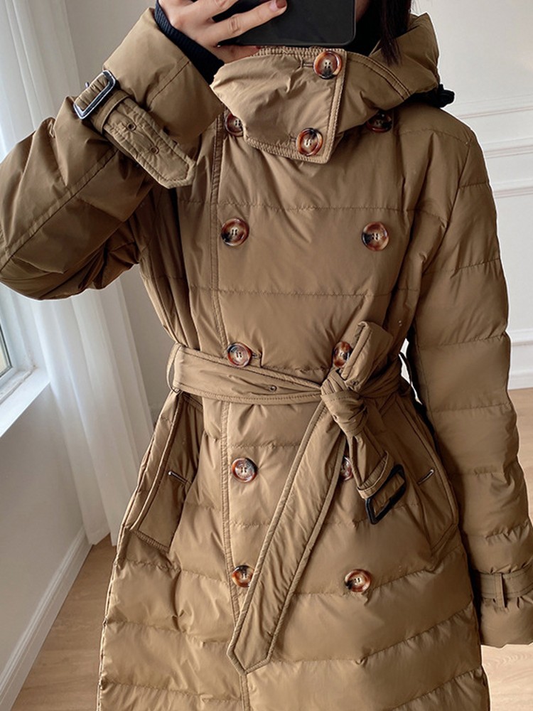 Kadın Kış Rüzgarlık Uzun Aşağı - Vintage Windbreaker Nylon incelemesi ve fiyatı